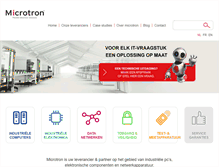Tablet Screenshot of microtron.nl