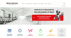 Desktop Screenshot of microtron.be