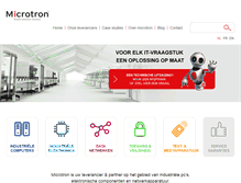 Tablet Screenshot of microtron.be