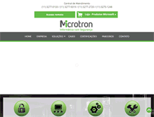 Tablet Screenshot of microtron.com.br